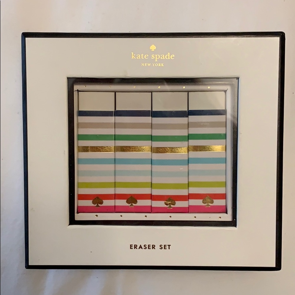 Kate Spade ♠️ Eraser Set